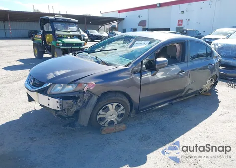 2015 Honda Civic Hybrid z USA, uszkodzony, nr VIN 19XFB4F25FE201736